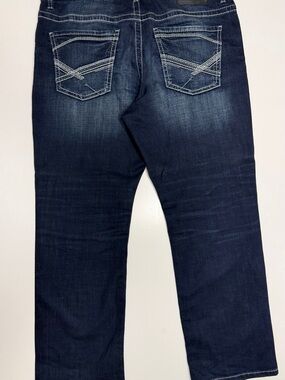 Men's Dark Blue Tyler Buckle Jeans 36/30